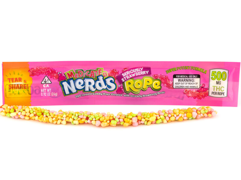 Medicated Rope Nerds Seriously Strawberry (500mg)