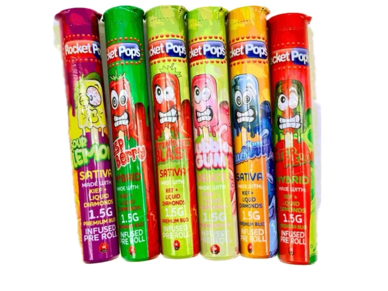 Rocket Pop 1.5g D9+ Diamonds pre rolls